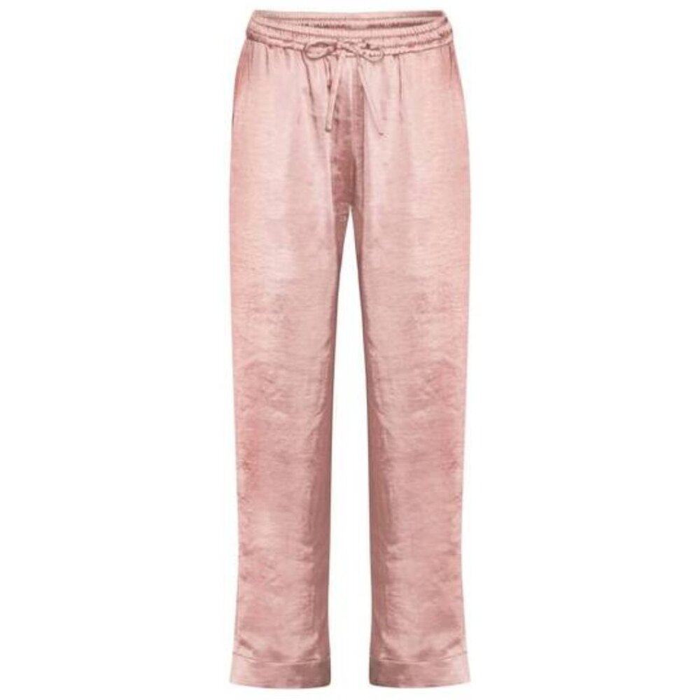 KARMAMIA women's garcia pant in peach rich satin